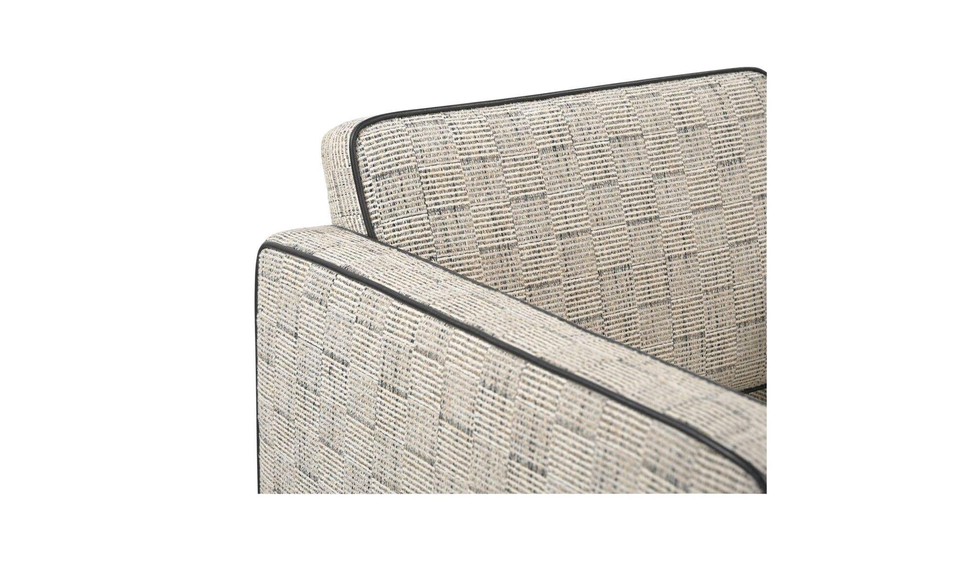 Harris Accent Chair Black And Beige Weave by Moe's Home Collection - view 9