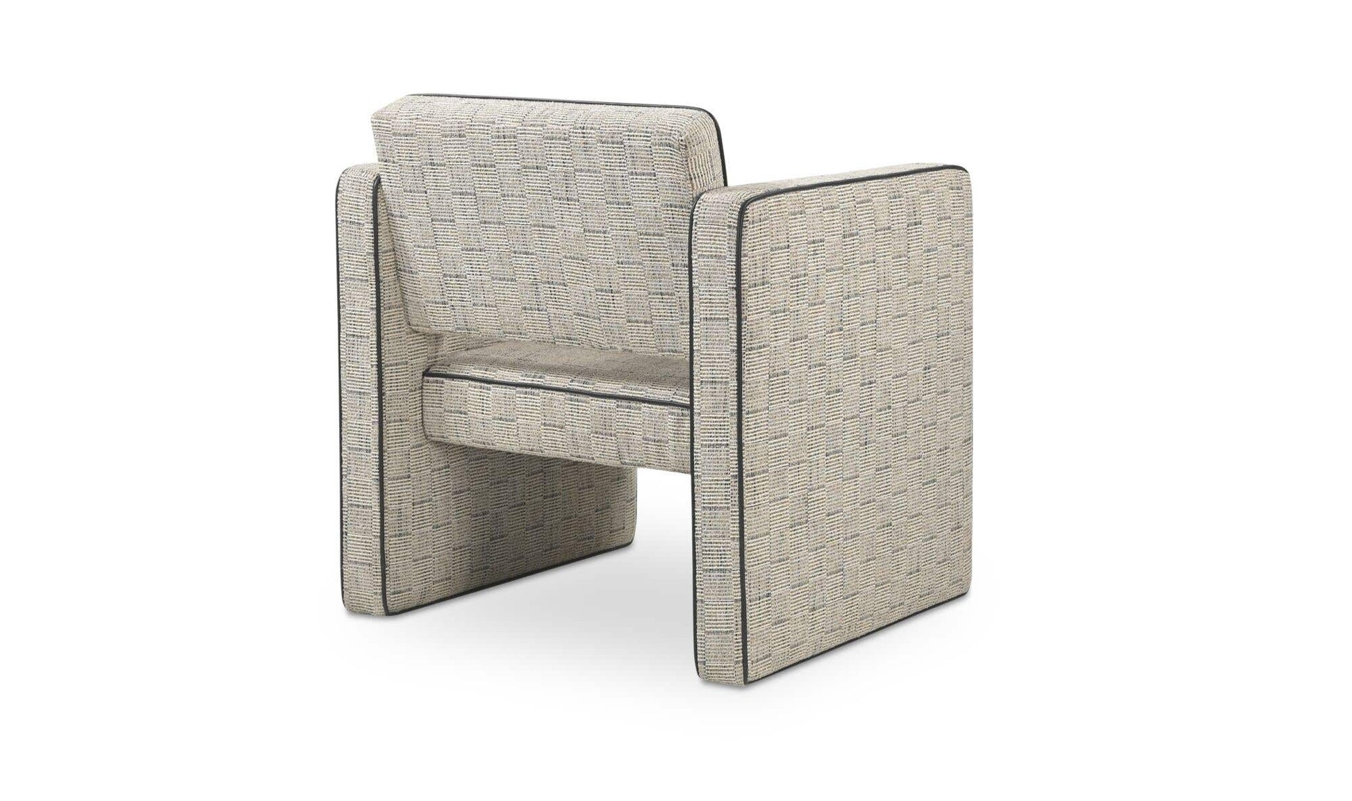 Harris Accent Chair Black And Beige Weave by Moe's Home Collection - view 8