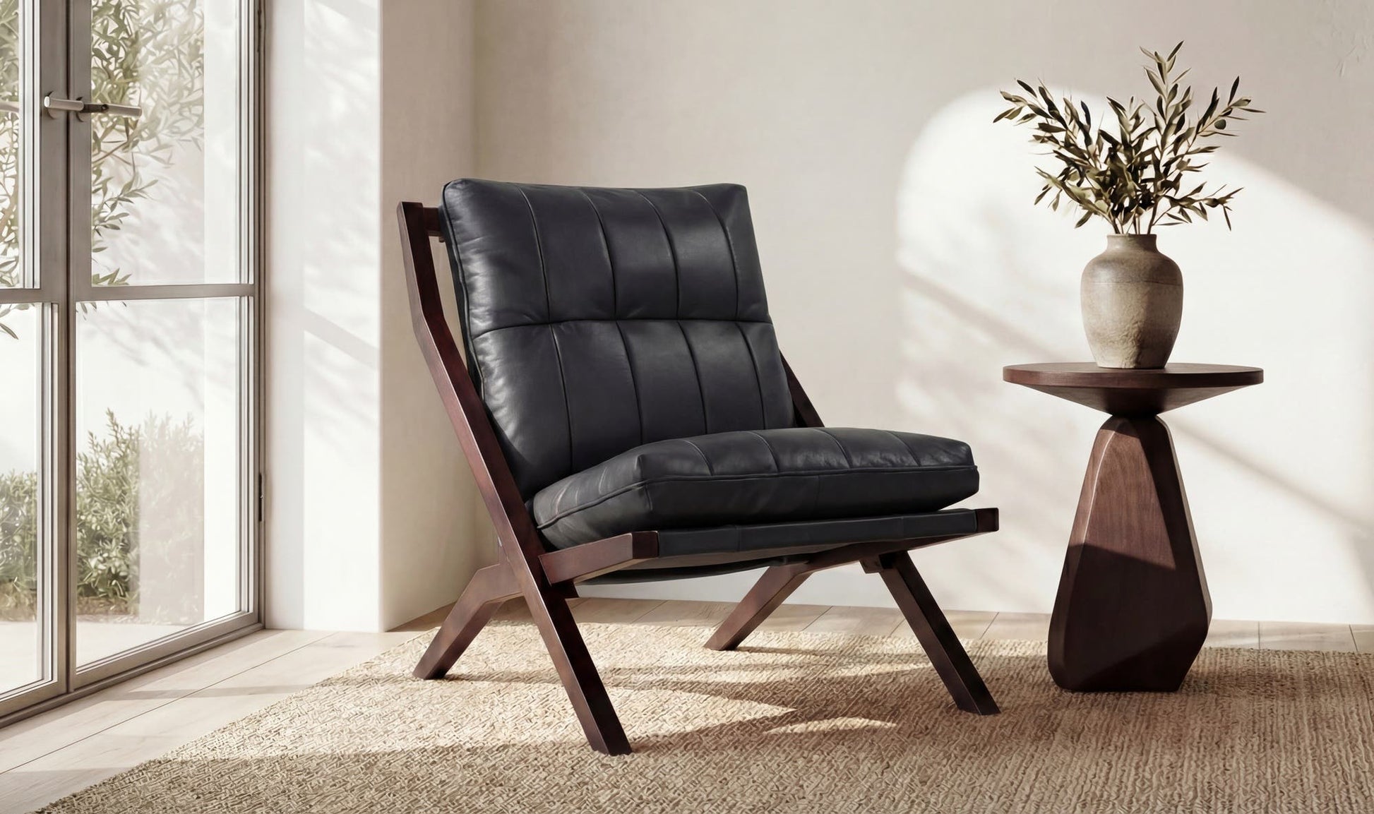 Preston Accent Chair Black by Moe's Home Collection - view 4