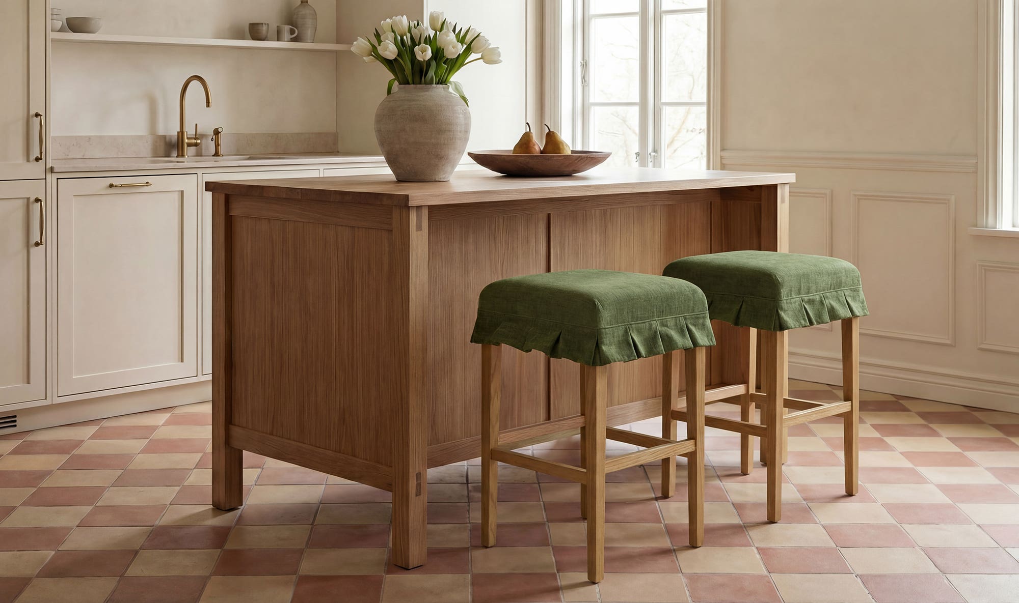 Anna Counter Stool Green by Moe's Home Collection - view 5