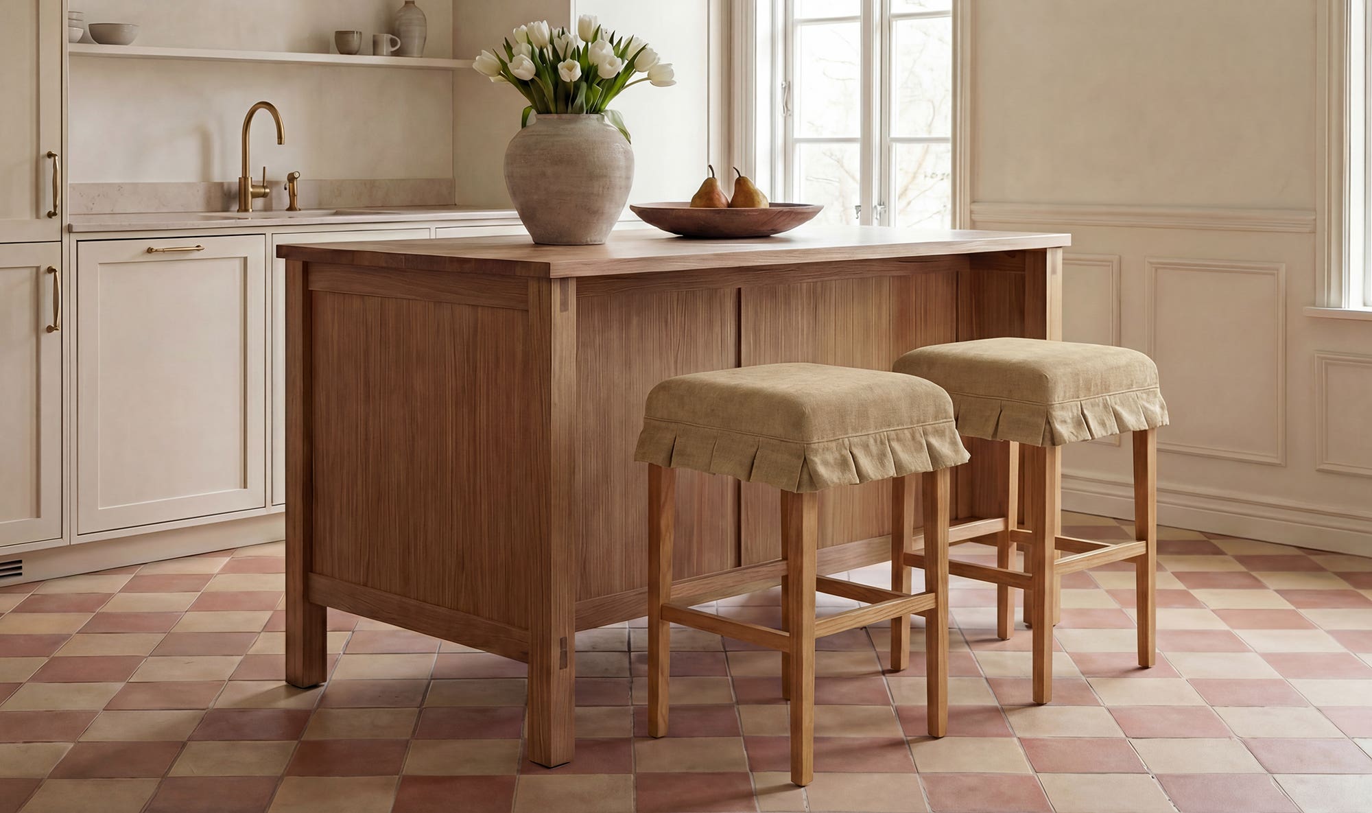 Anna Counter Stool Light Brown by Moe's Home Collection - view 5