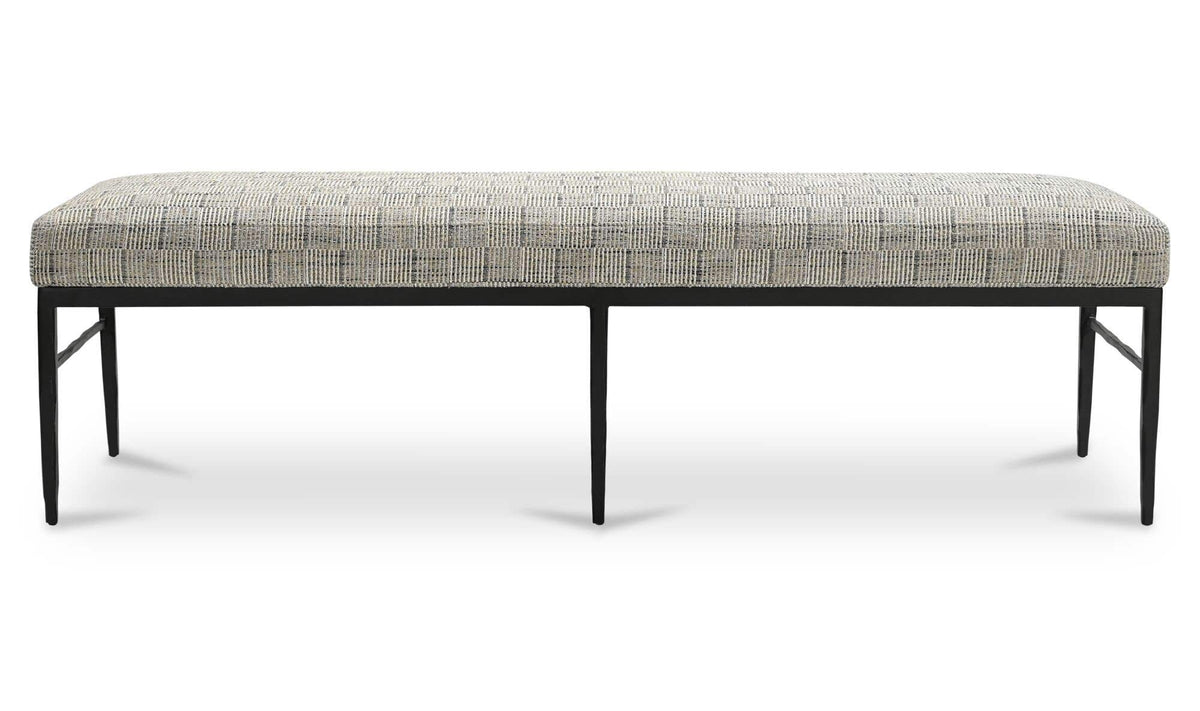 Heath Bench Black And Beige Weave by Moe's Home Collection - view 2