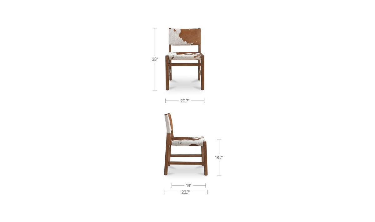 Malone Dining Chair Speckled Hair On Hide by Moe's Home Collection - view 16