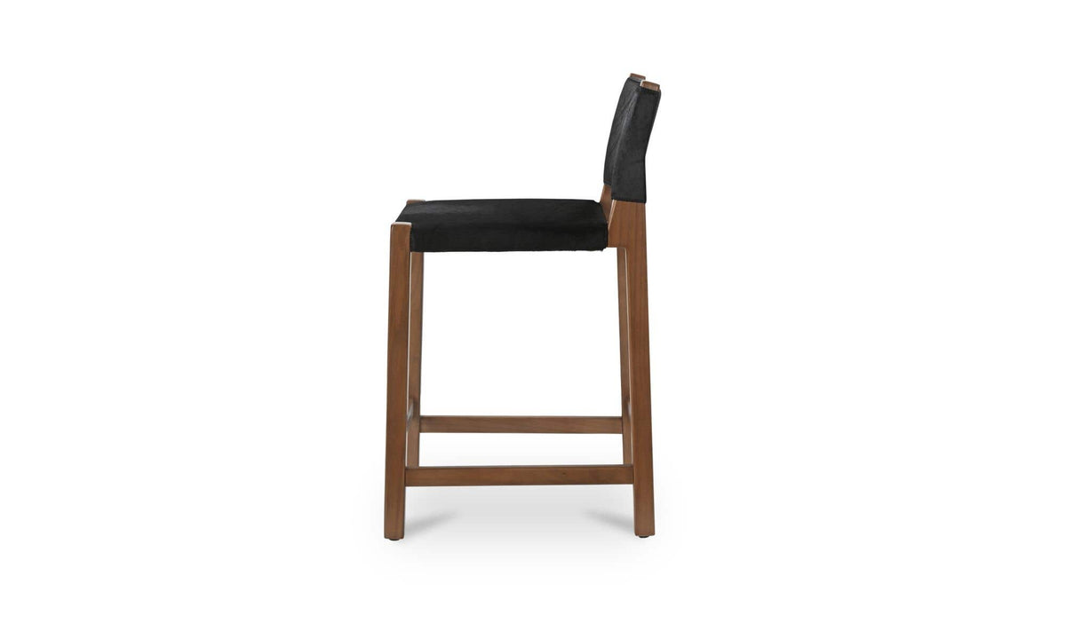 Malone Counter Stool Black Hair On Hide by Moe's Home Collection - view 7
