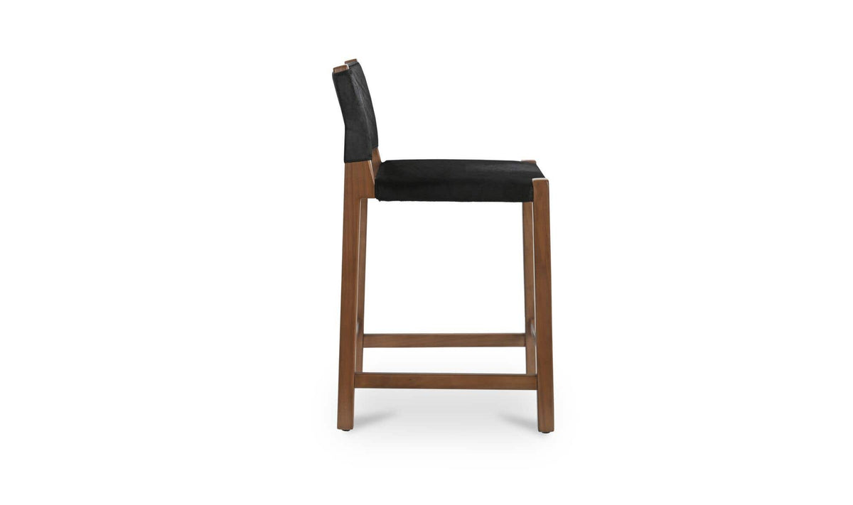 Malone Counter Stool Black Hair On Hide by Moe's Home Collection - view 5