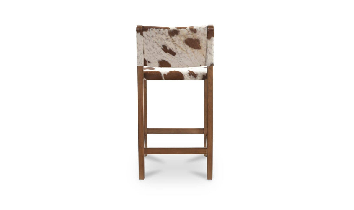 Malone Counter Stool Speckled Hair On Hide by Moe's Home Collection - view 6