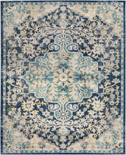 Murat Aqua/Yellow Machine Woven Rug MUT-2320 - 5'3" x 7'3"