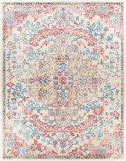 Murat Blue/Saffron Machine Woven Rug - 5'3" x 7'3"