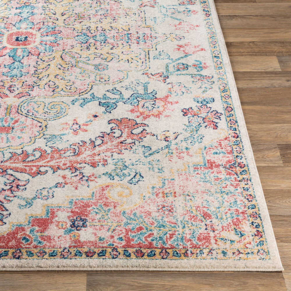 Murat Blue/Saffron Machine Woven Rug - front