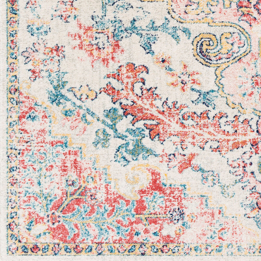 Murat Blue/Saffron Machine Woven Rug - swatch
