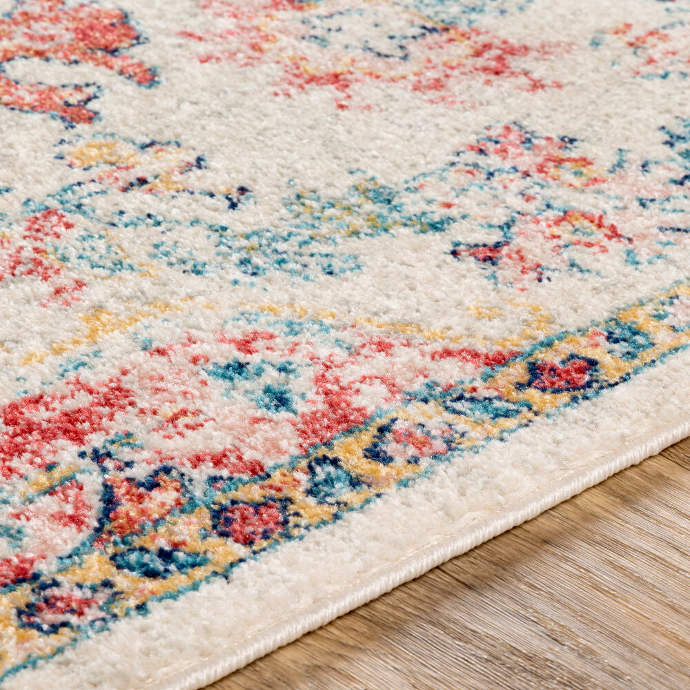 Murat Blue/Saffron Machine Woven Rug - texture