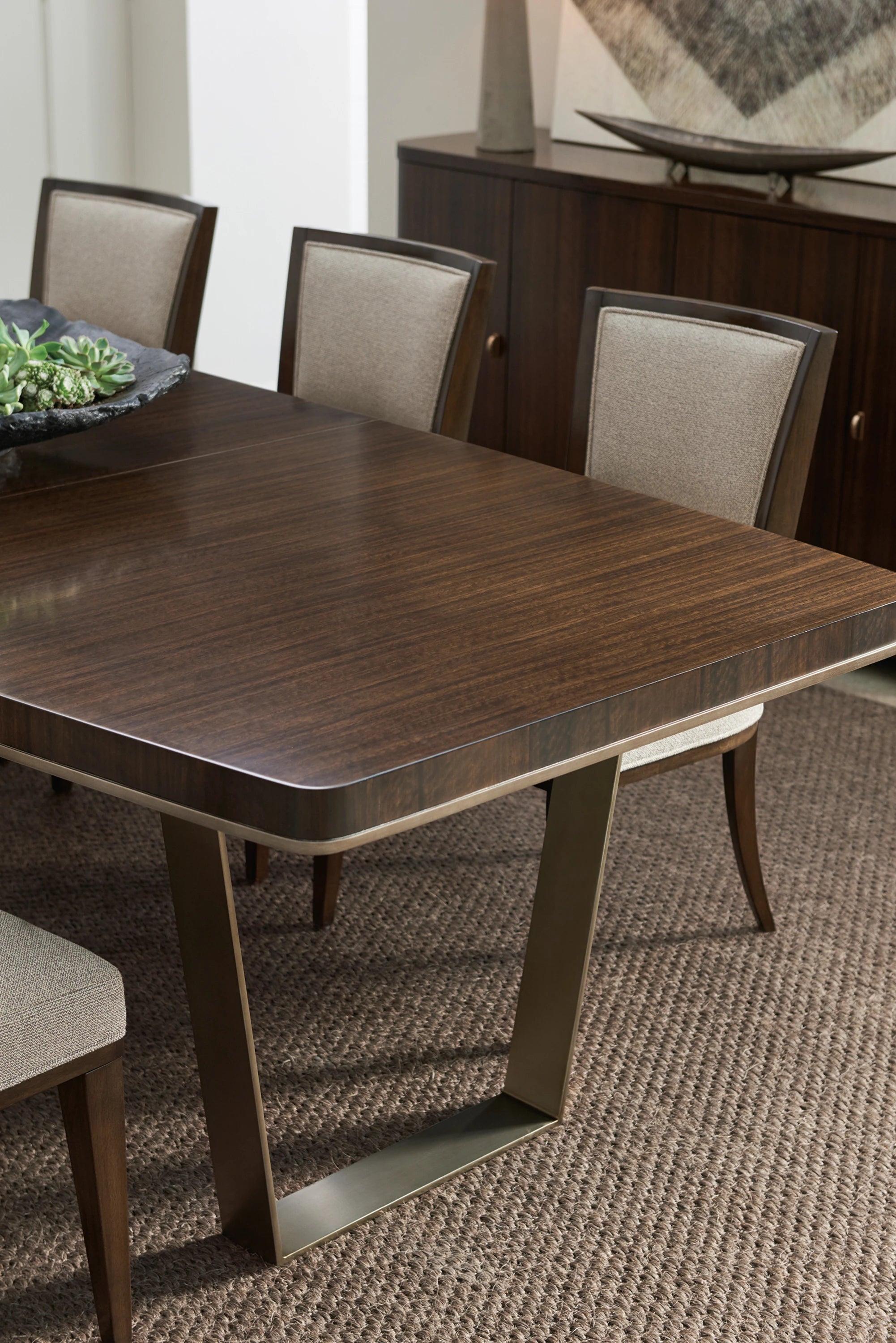 Streamline Dining Table Aged Bourbon 82" by Caracole - view 3