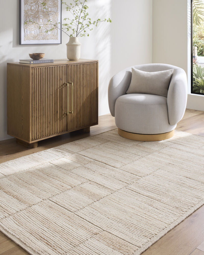 Marco Light Beige/Tan Handmade Rug - roomscene