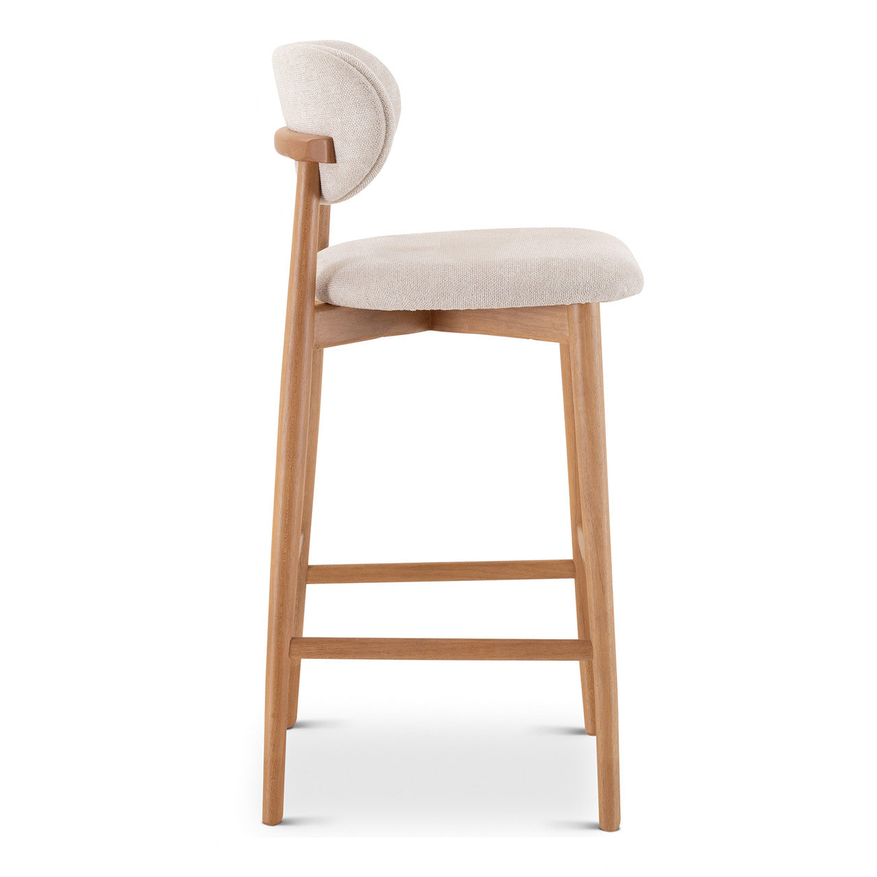 Lucia Bar Stool - Harvest Natural Seat - Domasco Frame