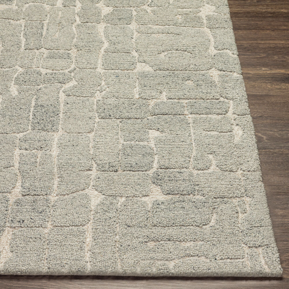 Madelyn Light Beige/Medium Gray Handmade Rug - front