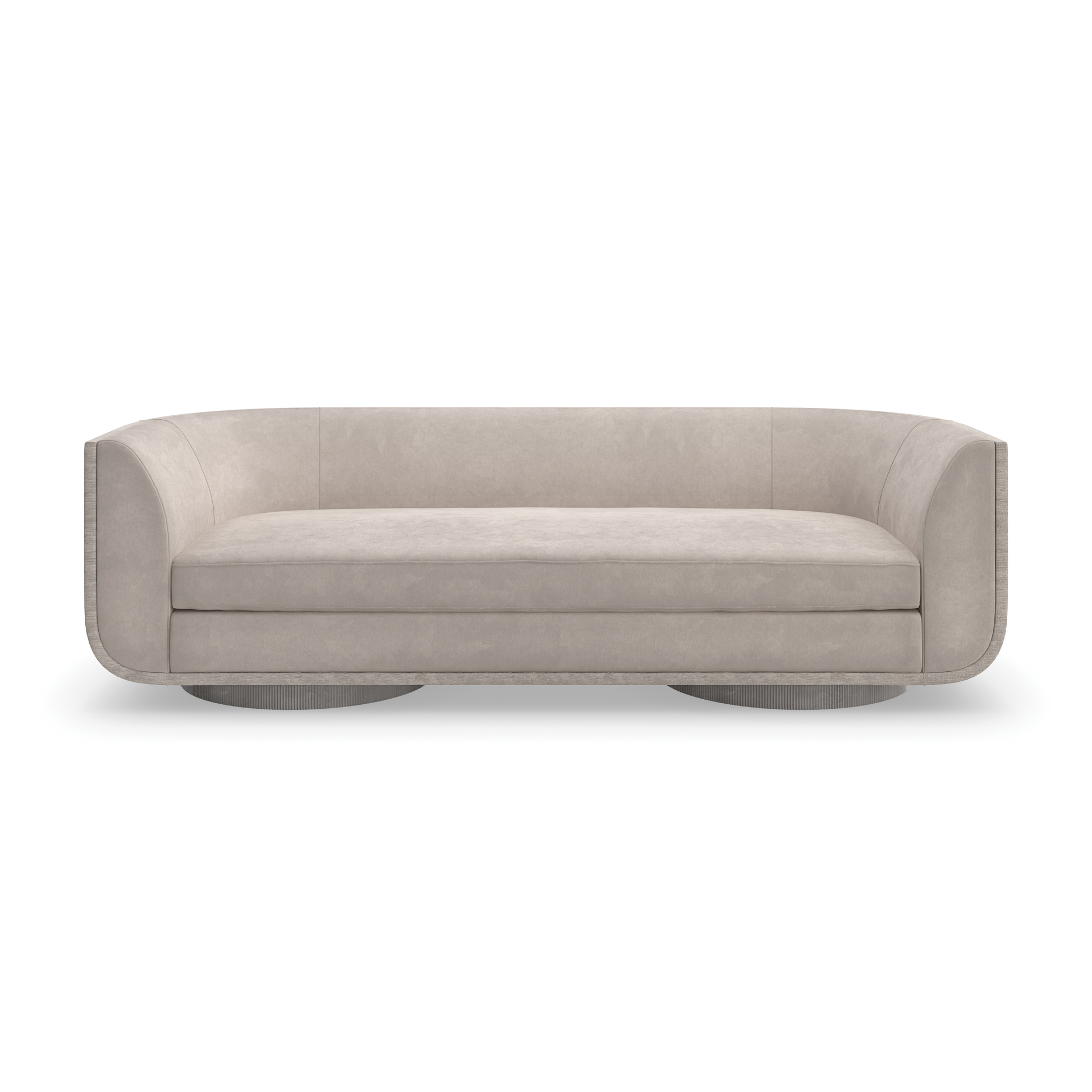 Clipper Sofa Charcoal Leaf 96" by Caracole