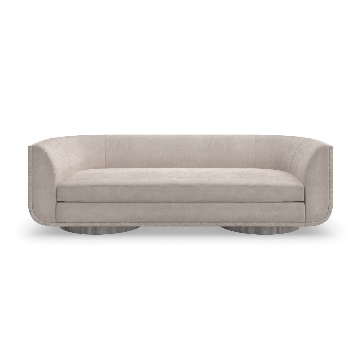 Clipper Sofa Charcoal Leaf 96" by Caracole