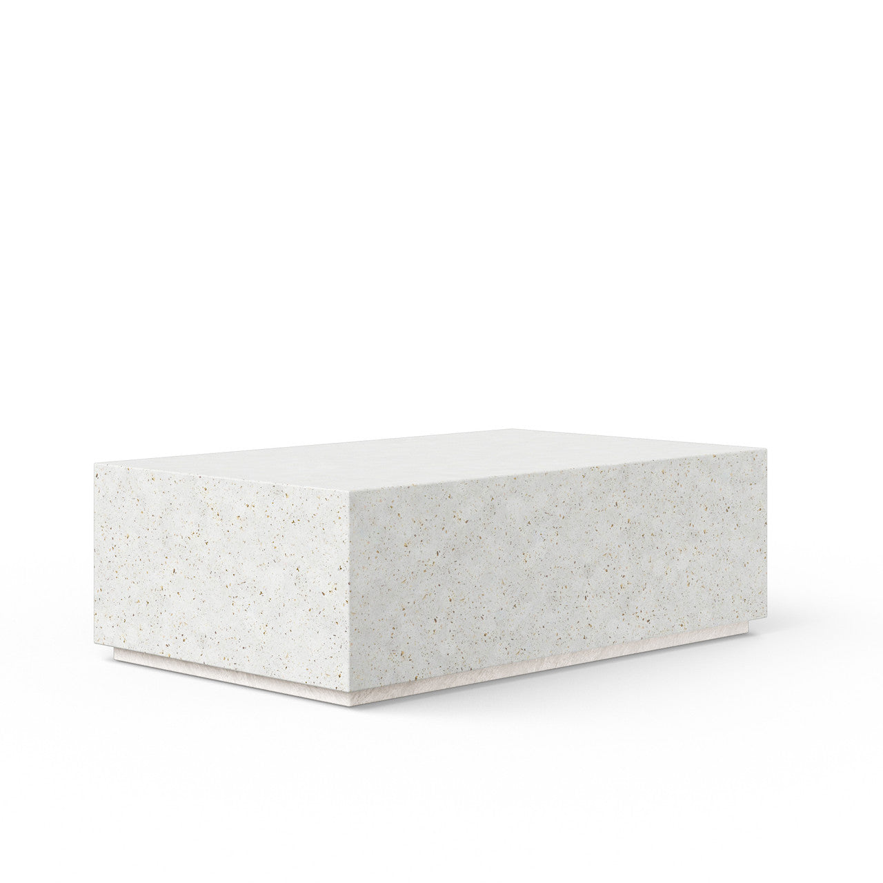 Mixx - Bloc Rectangular Coffee Table - Ivory Terrazzo