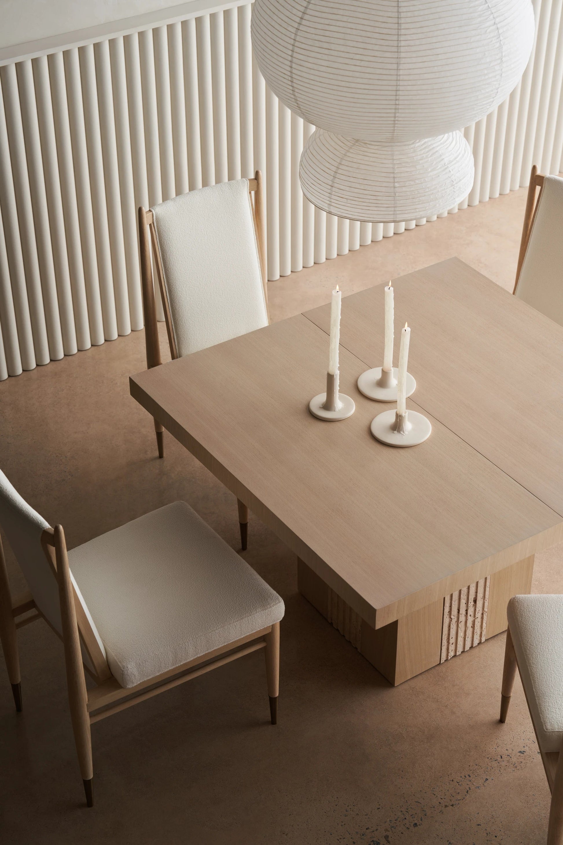 Unity Light Dining Table Sun Drenched Oak 48" by Caracole - view 6