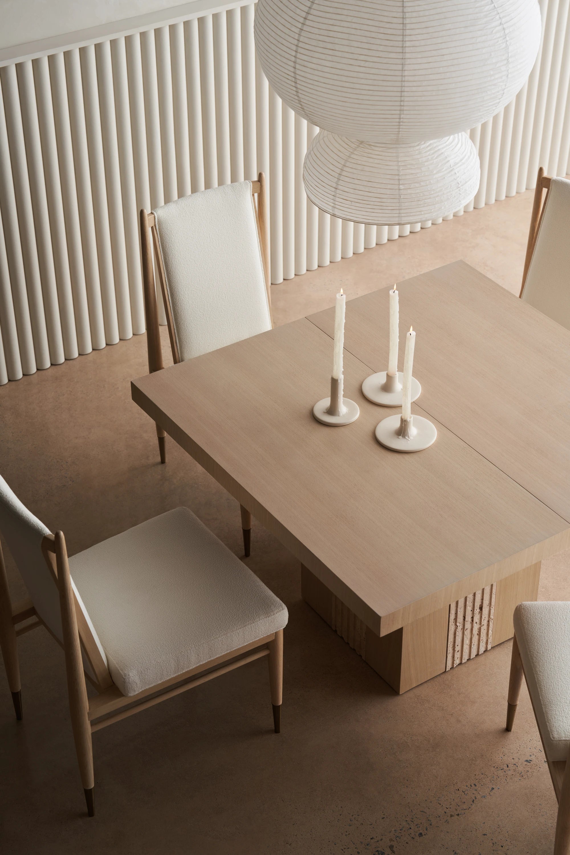 Unity Light Dining Table Sun Drenched Oak 48" by Caracole - view 6
