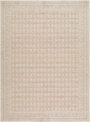 Alo Mustard/Off-White Machine Woven Rug - 2' x 2'11"