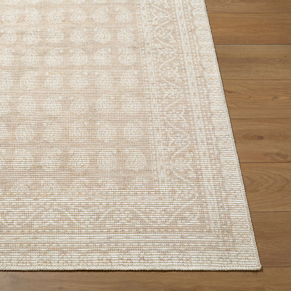 Alo Mustard/Off-White Machine Woven Rug - front