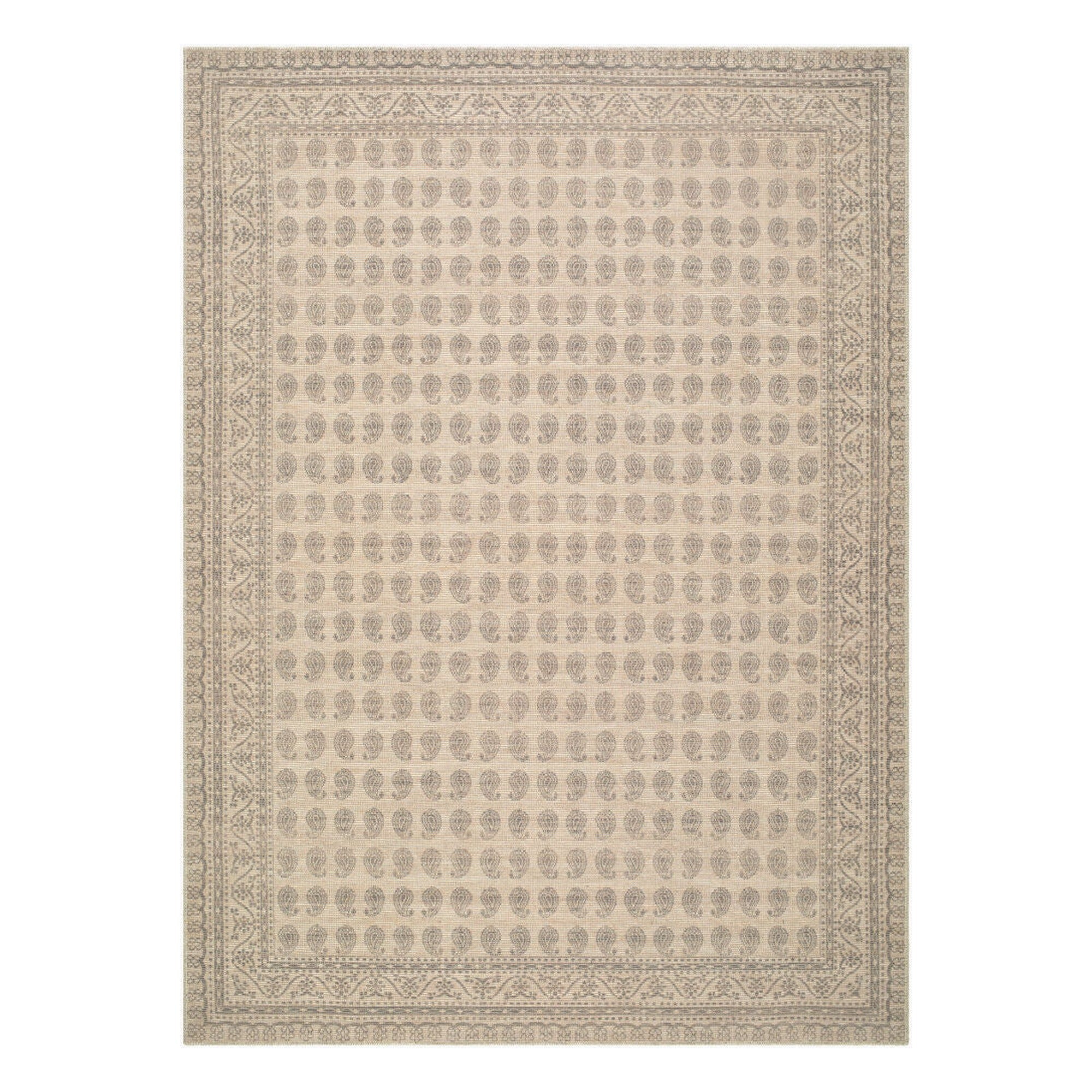 Alo Black/Off-White Machine Woven Rug - 2' x 2'11"