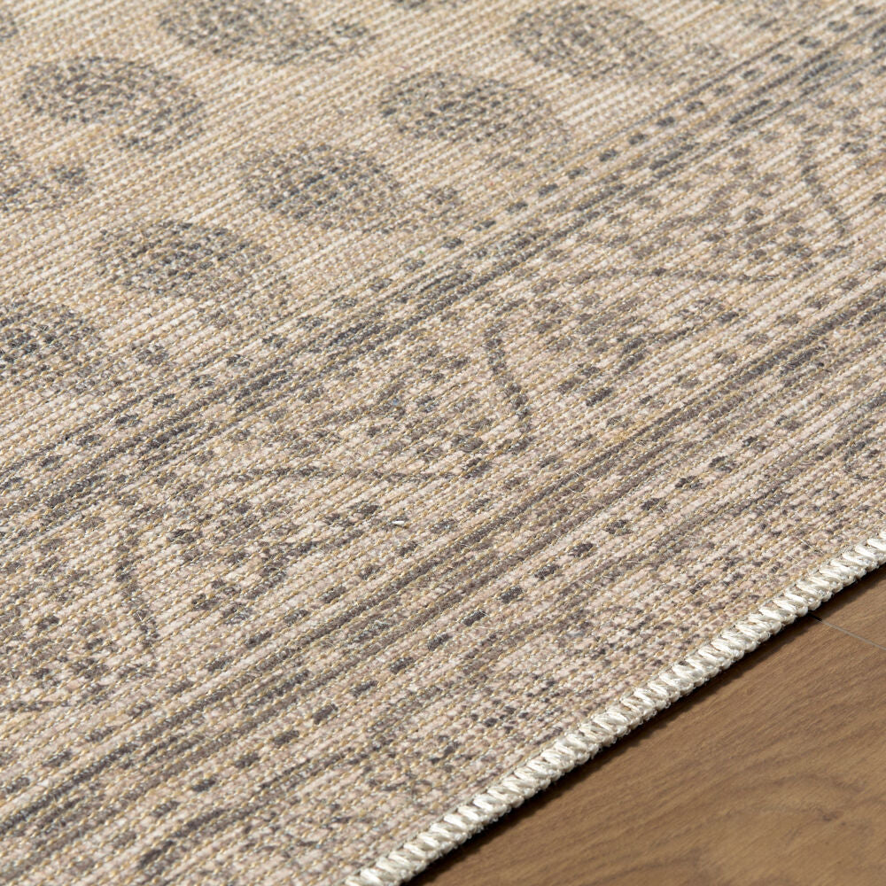 Alo Black/Off-White Machine Woven Rug - texture