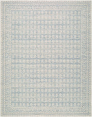 Alo Mustard/Sky Blue Machine Woven Rug - 2' x 2'11"