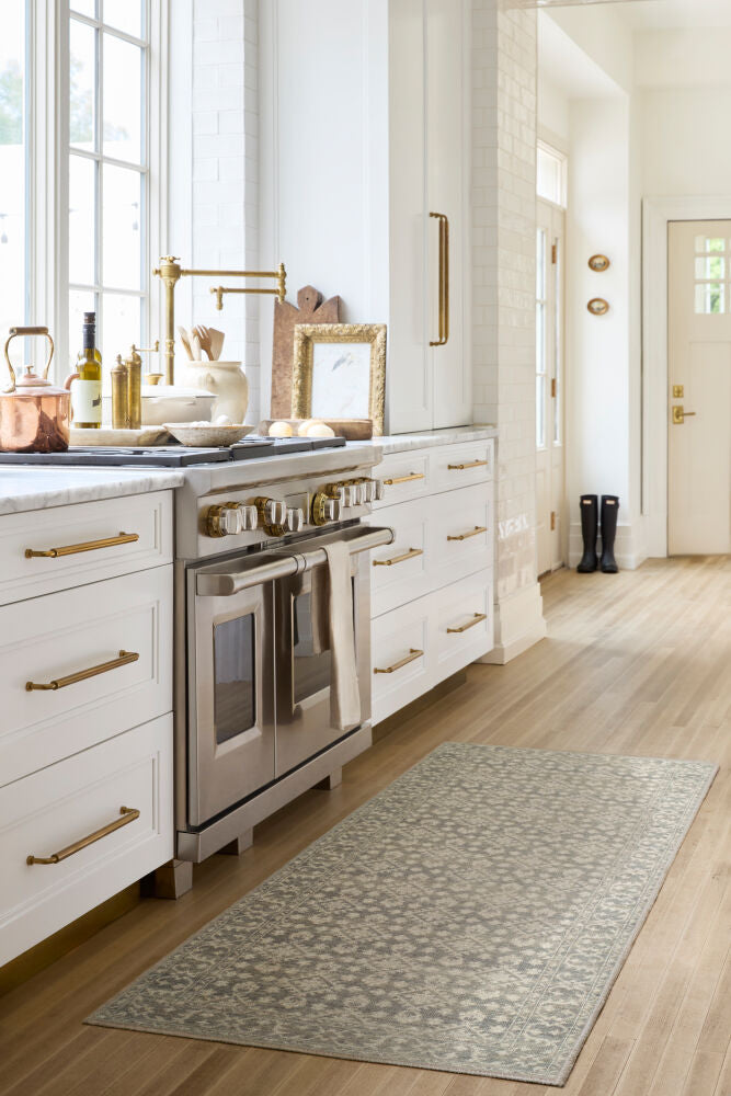 Aram Beige/Light Gray Machine Woven Rug - roomscene