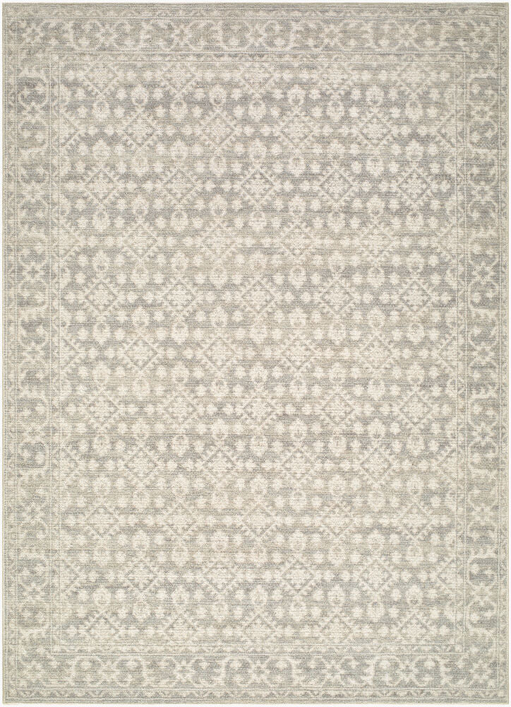 Aram Beige/Light Gray Machine Woven Rug - 1'10" x 2'11"