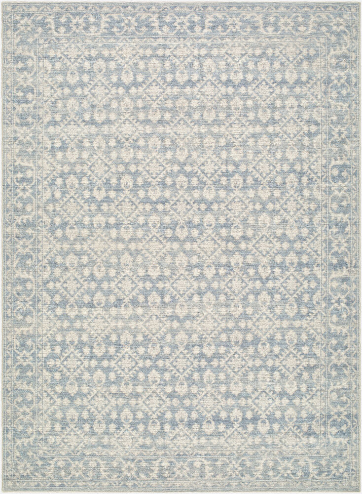Aram Beige/Pale Blue Machine Woven Rug NBAR-2302 - 1'10" x 2'11"