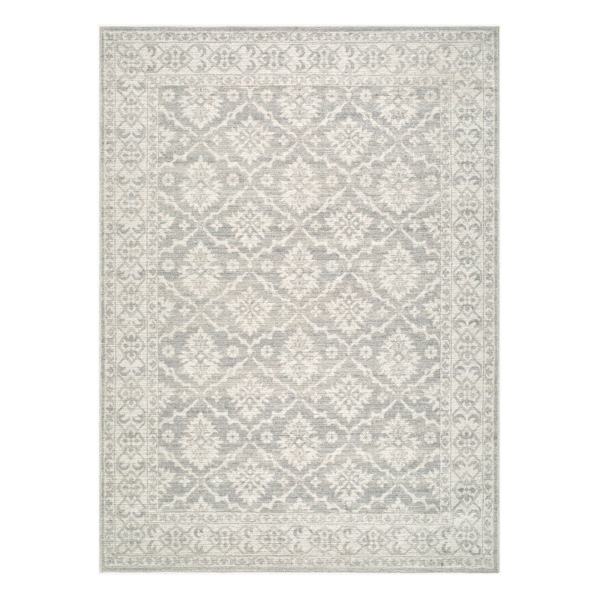 Aram Beige/Light Olive Machine Woven Rug - 1'10" x 2'11"