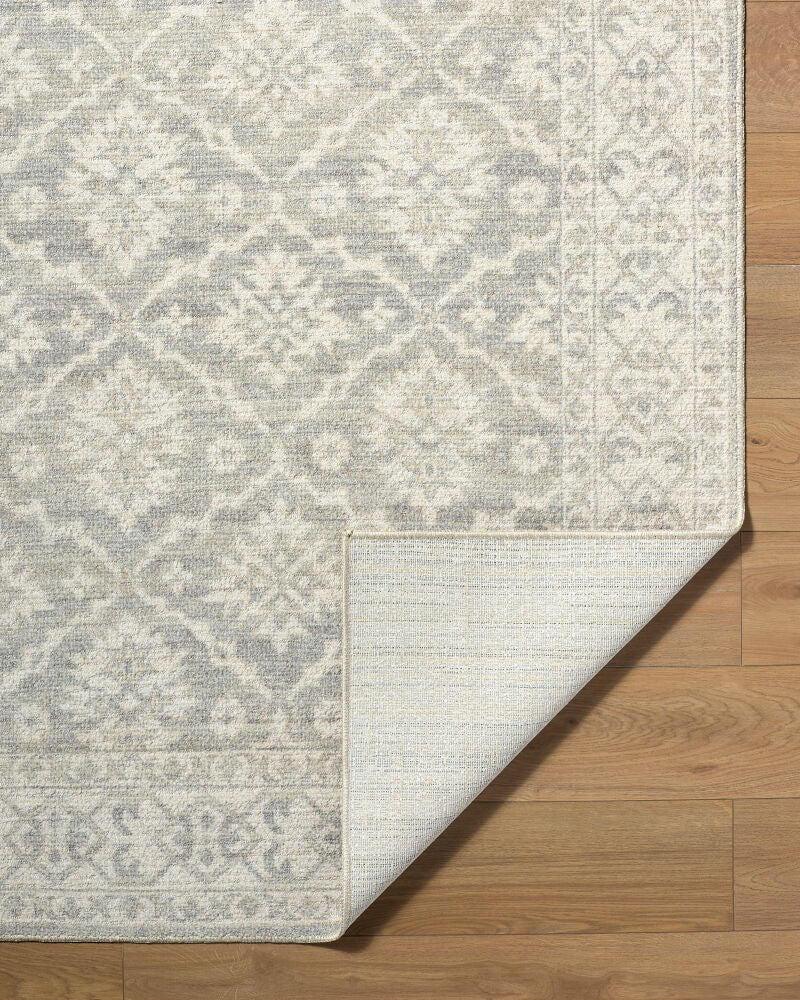 Aram Beige/Light Olive Machine Woven Rug - fold