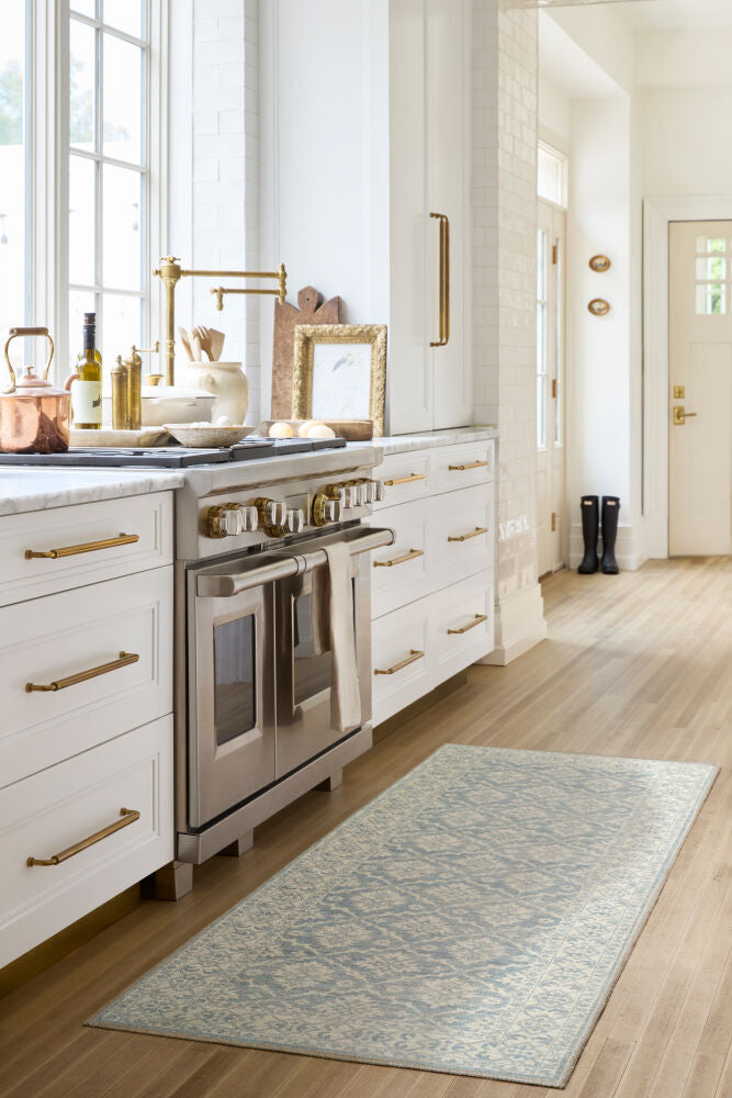 Aram Beige/Pale Blue Machine Woven Rug NBAR-2305 - roomscene