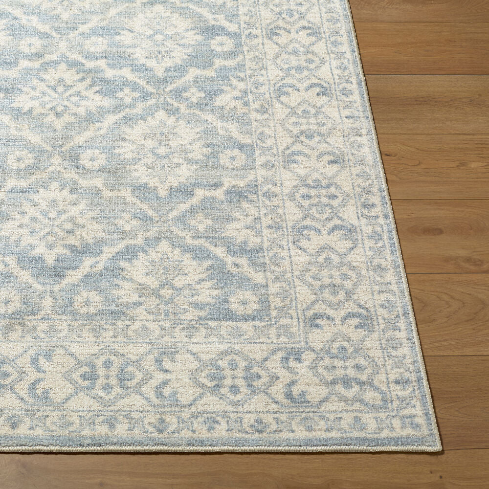 Aram Beige/Pale Blue Machine Woven Rug NBAR-2305 - front