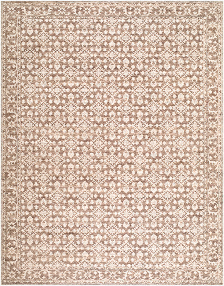 Aram Dark Brown/Oatmeal Machine Woven Rug NBAR-2307 - 1'10" x 2'11"