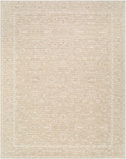 Asha Medium Gray/Off-White Machine Woven Rug - 2' x 2'11"