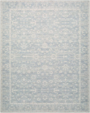 Asha Mustard/Sky Blue Machine Woven Rug NBAS-2302 - 2' x 2'11"