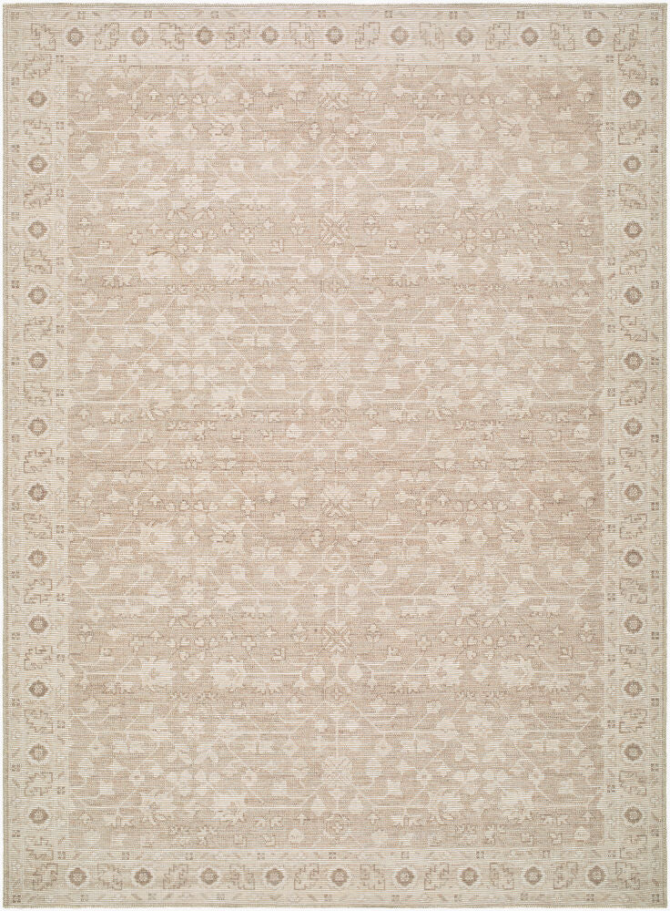 Asha Dark Brown/Taupe Machine Woven Rug - 2' x 2'11"