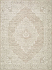 Athiyo Ivory/Tan Machine Woven Rug - 1'10" x 2'11"