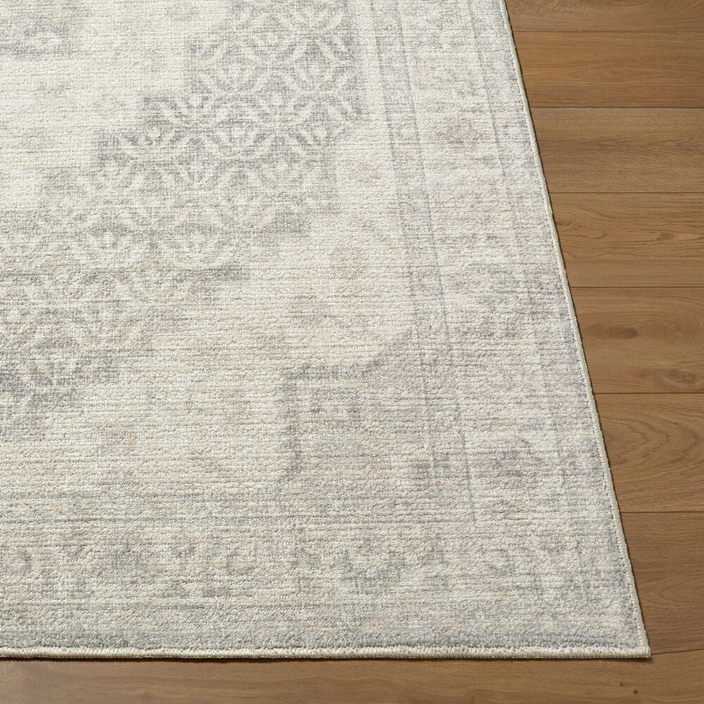 Athiyo Beige/Light Olive Machine Woven Rug - front