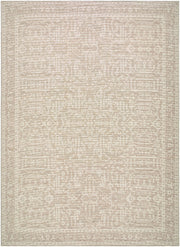 Athiyo Mustard/Off-White Machine Woven Rug - 2' x 2'11"