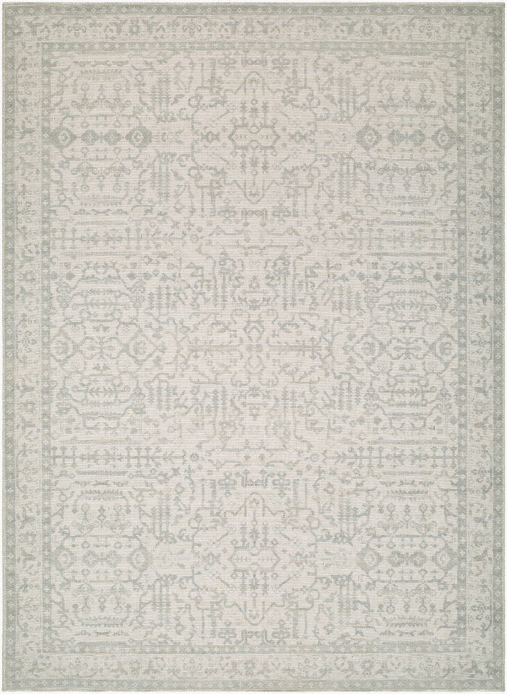 Athiyo Mustard/Sage Machine Woven Rug - 2' x 2'11"