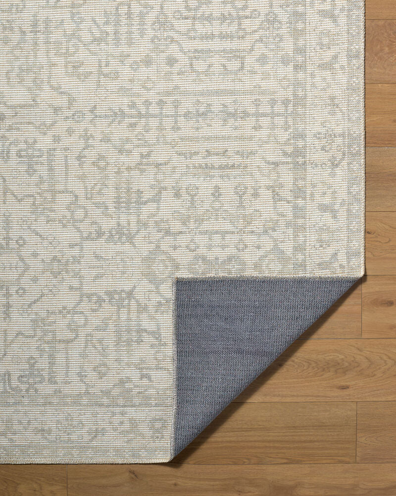 Athiyo Mustard/Sage Machine Woven Rug - fold