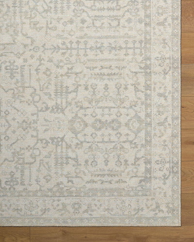 Athiyo Mustard/Sage Machine Woven Rug - overhead