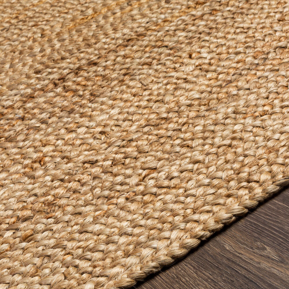 Natural Braids Tan Handmade Rug - texture