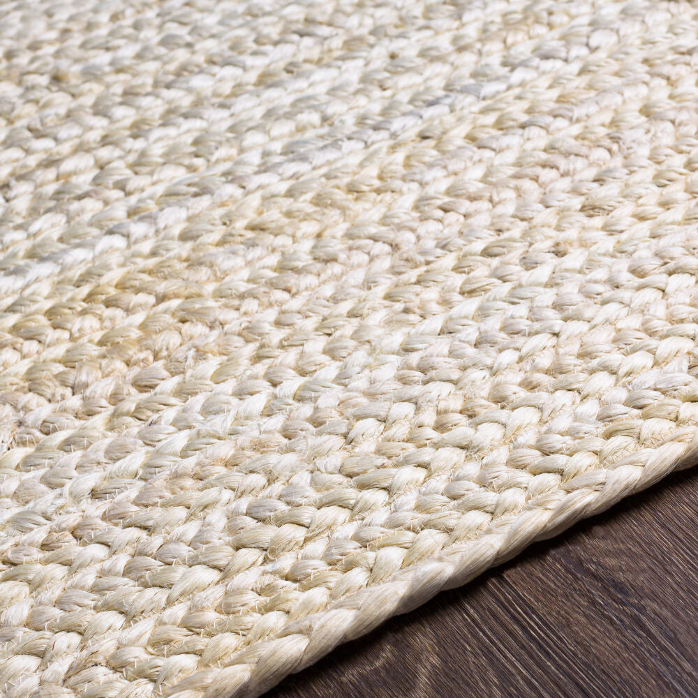 Natural Braids Cream Handmade Rug - texture