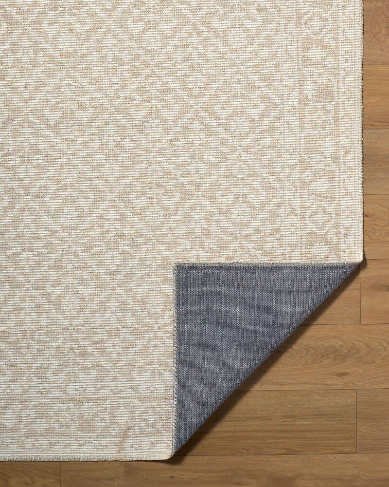 Maan Mustard/Off-White Machine Woven Rug NBMA-2300 - fold