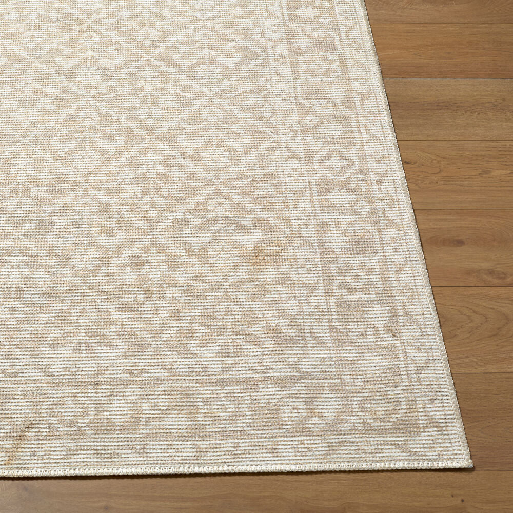 Maan Mustard/Off-White Machine Woven Rug NBMA-2300 - front